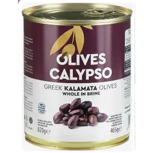 Оливки целые с/к Каламата Calypso PVG Hellas 850мл/820гр/465гр ж/б, 12шт/кор