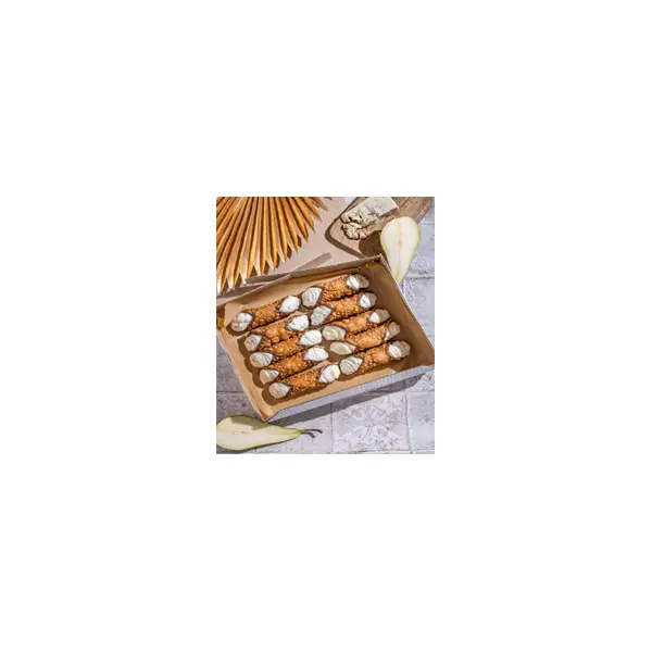 Пирожное канноли с грушей и дорблю O'Cannoli 80гр, 12шт/уп, 5уп/кор
