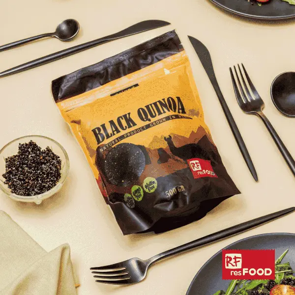Киноа черная Esoro Resfood 500гр дойпак, 35шт/кор, Перу