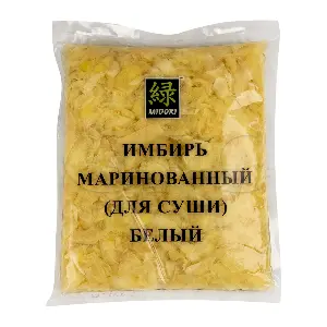 Имбирь маринованный белый Мидори 1кг, 10шт/кор