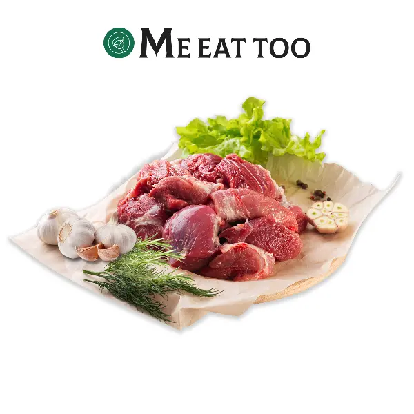 Говядина котлетное мясо мелкокусковое кат.Б б/к с/м Me eat too, ~5кг, ~20кг/кор