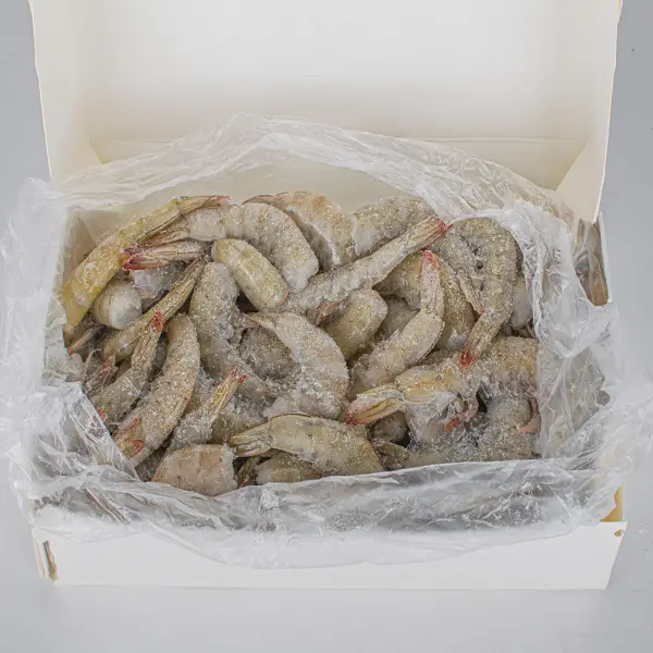 Креветка ваннамей с/м в панцире б/г 21/25 EMPACADORA CRUSTAMAR 1,8кг, 10,8кг/кор