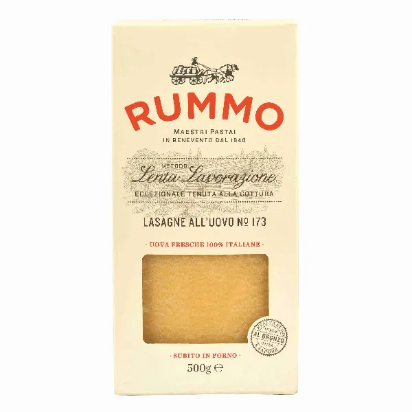 Паста Лазанья яичная №173 Rummo 500гр, 12шт/кор
