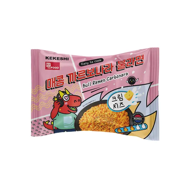 Лапша быстрого приготовления Bull Ramen Carbonara Kekeshi Resfood 135гр, 40шт/кор