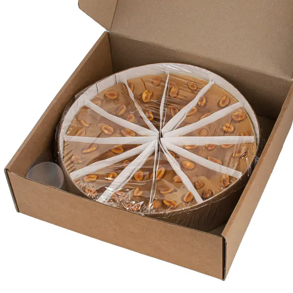 Чизкейк карамельный с арахисом Десертные Истории 108гр,12 порций/1,3кг/шт