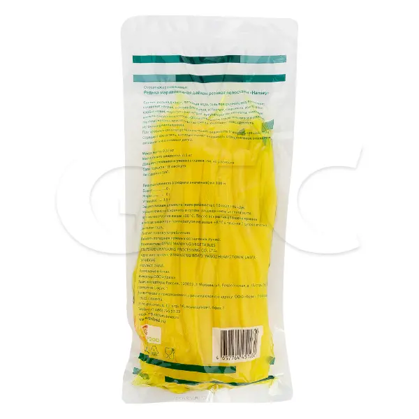 Редька маринованная резанная полосками Hansey Resfood 550гр, 30шт/кор, Китай