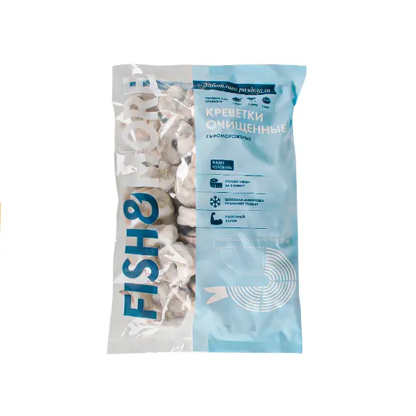 Креветка ваннамей с/м очищенная б/г без вены б/х 21/25 CASTLEROCK FISHERIES 277 0,93кг, 9,3кг/кор