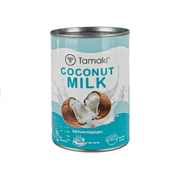 Молоко кокосовое Tamaki 400мл, 24шт/кор
