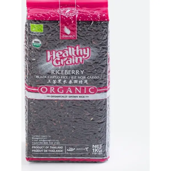Рис тайский черный ORGANIC SAWAT-D 1 кг*12