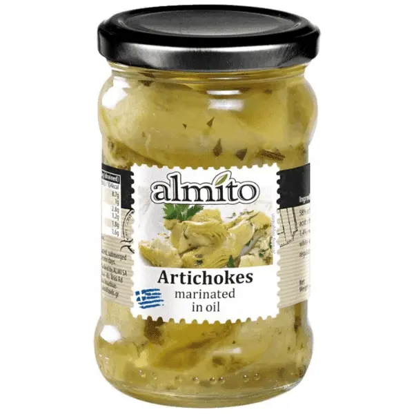 Артишоки резанные со специями в масле ALMITO 320мл ст/б Греция