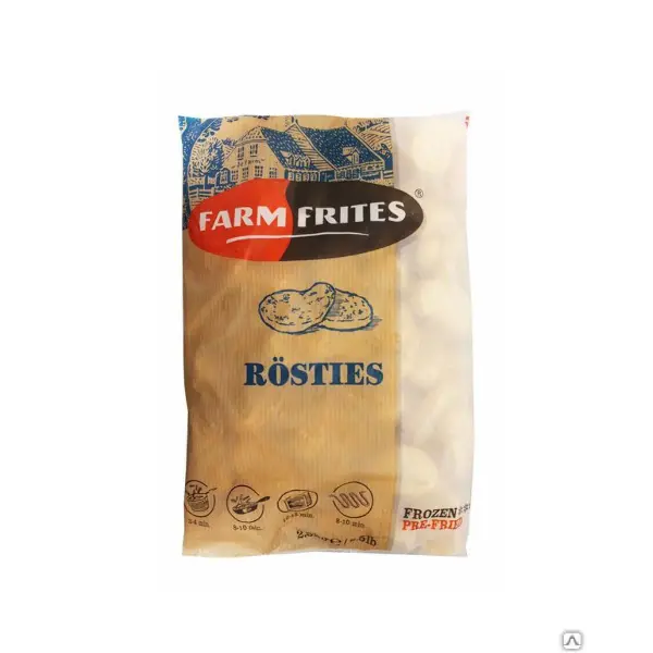 Шарики картофельные с луком Ростисы Farm Frites 2,5кг, 4шт/кор