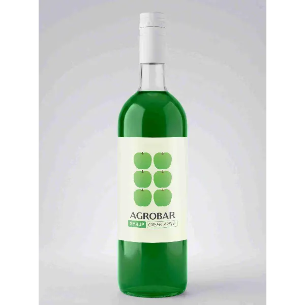 Сироп Зеленое яблоко AGROBAR SYRUP 1л, 6шт/кор