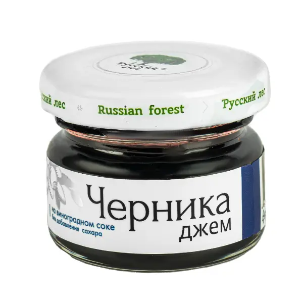 Джем из черники Премиум Русский лес 25гр, 24шт/кор