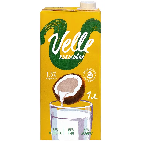 Напиток на растительной основе Кокосовое Velle 1л НДС10