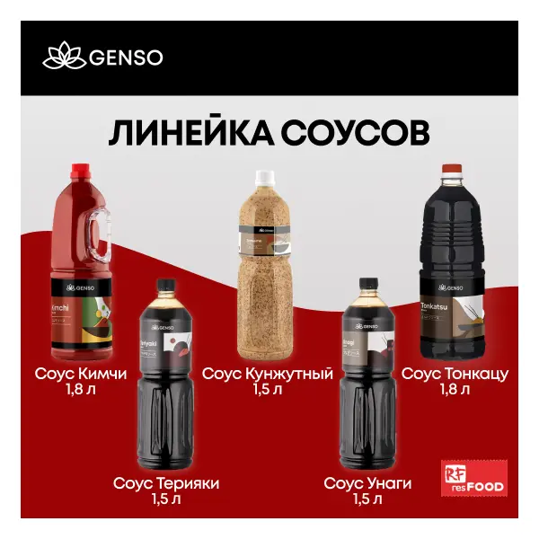 Соус Кимчи Genso Resfood 1,8л, 6шт/кор, Китай