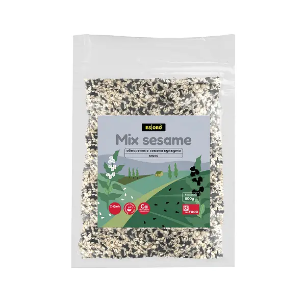 Кунжут микс жареный Esoro Resfood 500гр, 25шт/кор, Россия