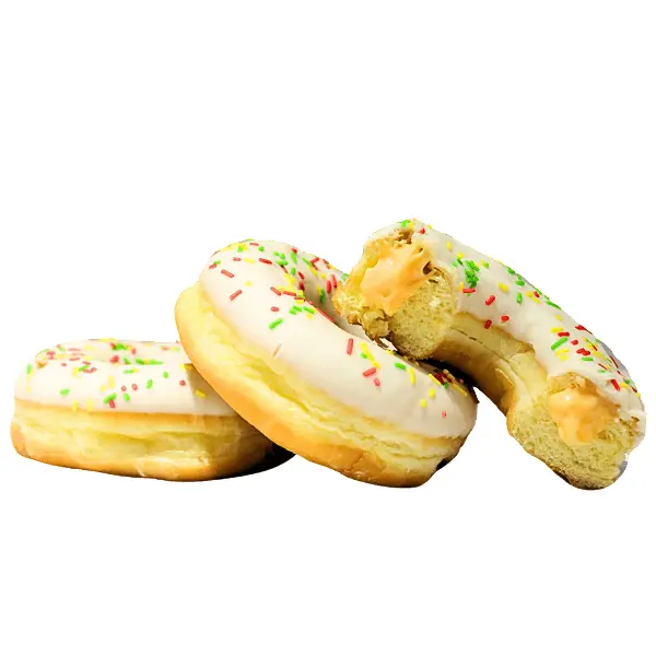 Донат с ванильно-сливочной начинкой Frozenbake 55гр, 36шт/кор