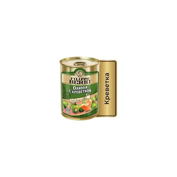 Оливки с креветками Filippo Berio ж/б 0,3л*12