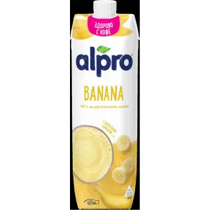 Молоко растительное банановое обогащенное кальцием Banana ALPRO 1л, 12шт/кор