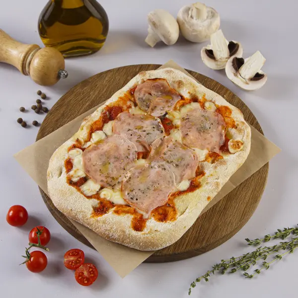 Пицца Римская Ветчина и грибы 20*30 435гр, 28шт/кор