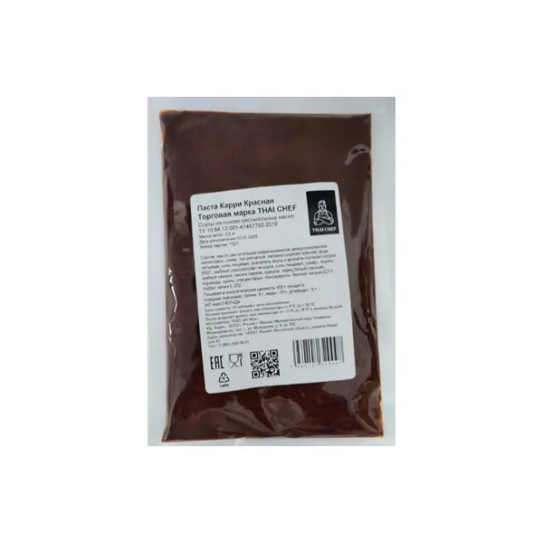 Паста Карри красная THAI CHEF 500гр, 20шт/кор