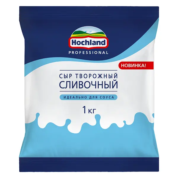 Соус-сыр творожный сливочный Хохланд Professional 1кг, 8шт/кор