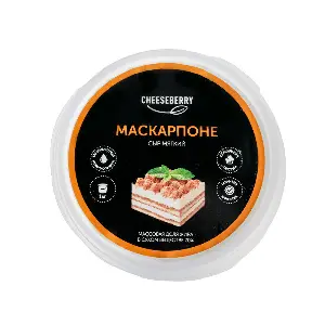 Сыр мягкий Маскарпоне 70% Чизберри 1кг, 6шт/кор