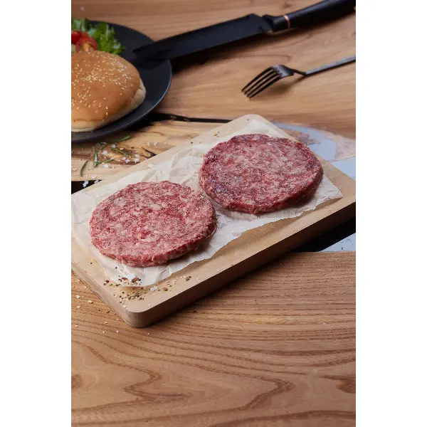 Котлета для гамбургера из мраморной говядины Carne Fumo ИП Астапенко 250гр, 1кг/упак, 4кг/кор