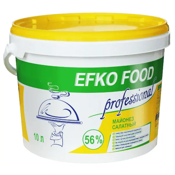Майонез EFKO FOOD professional 50% 10л/9,34кг ведро