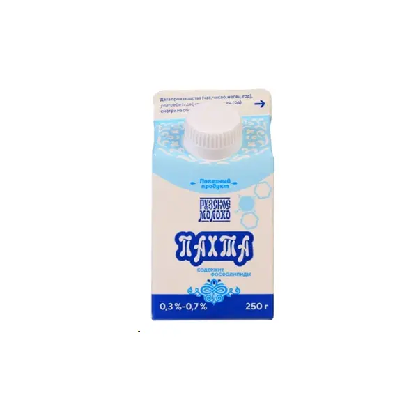 Пакхта 0,3-0,7% Рузское молоко 250гр, 10шт/кор