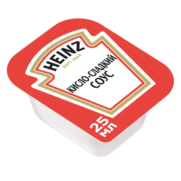 Соус кисло-сладкий Heinz дип-пот 25мл, 125шт/кор
