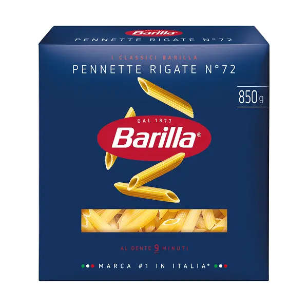 Паста BARILLA Пеннетте 850гр, 10шт/кор