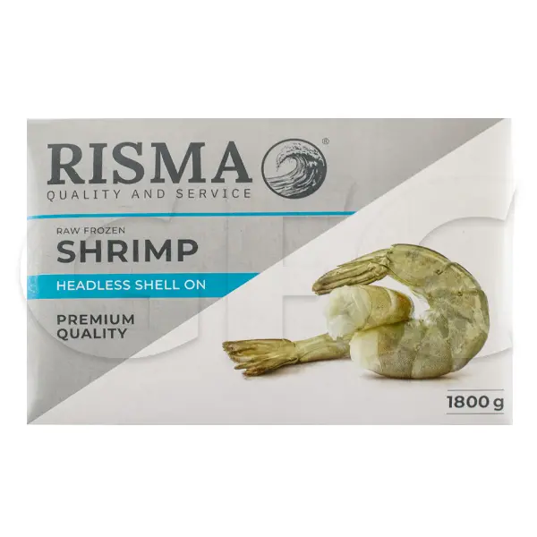 Креветка ваннамей с/м в панцире б/г 21/25 Risma M/s Baby Marine Inter 669 1,8кг, 10,8кг/кор, Индия