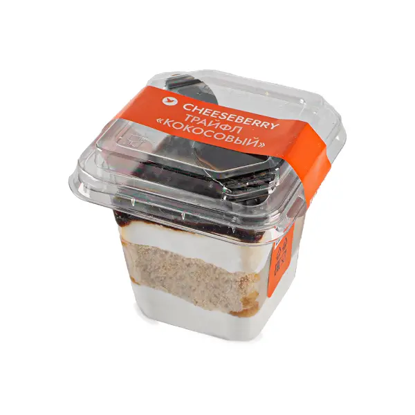 Пирожное трайфл кокосовый Сheeseberry 90гр, 12шт/кор