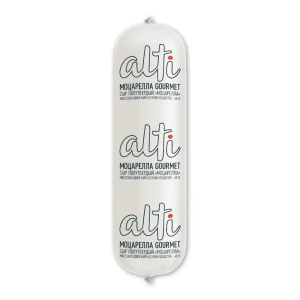 Сыр полутвердый Моцарелла 40% Gourmet Alti ~2кг, ~12кг/кор