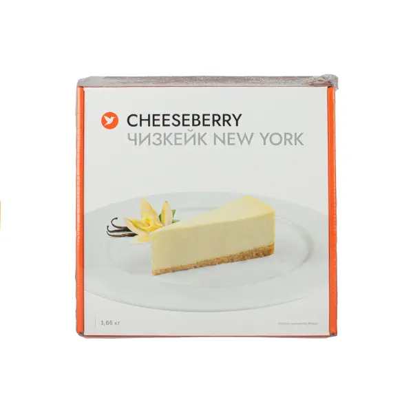 Чизкейк Нью-Йорк Cheeseberry 103гр, 16 порций/1,66кг/шт, 3шт/кор