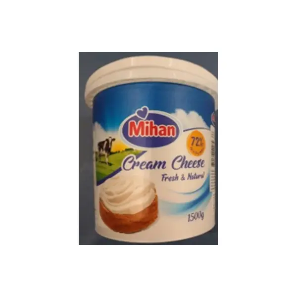 Крем-сыр сливочный 72% Mihan 1,5кг, 4шт/кор