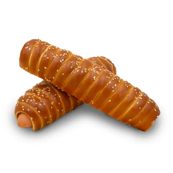 Брецель дог с кунжутом Горячие крендели Север 160гр, 35шт/кор