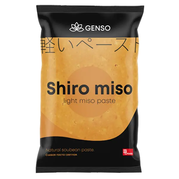 Паста соевая Shiro miso светлая Genso 1кг, 10шт/кор, Китай