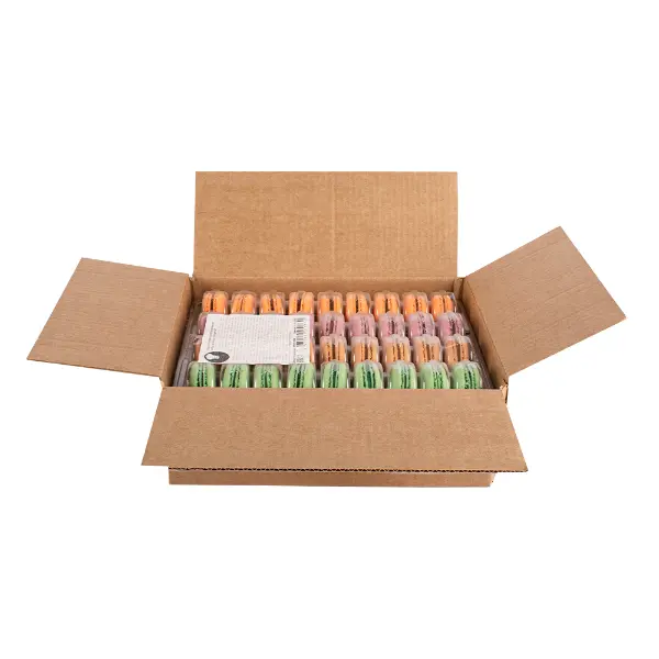 Макарони ассорти 7 Лавандовый прованс, Мята, Соленая карамель, Шоколад Macaronshop 20гр, 72шт/кор