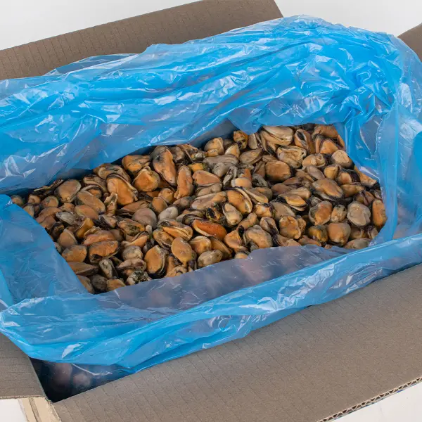 Мидии мясо в/м 200/300 IQF глазурь 8% CAMANCHACA CULTIVOS SUR S.A 10727, 9,2кг/кор, Чили