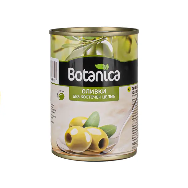 Оливки целые б/к Botanica 300мл/280гр/90гр, 12шт/кор, Турция
