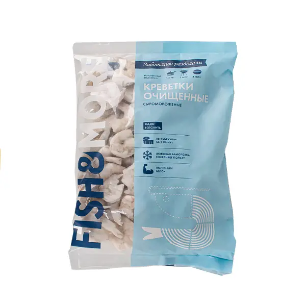 Креветка ваннамей с/м очищ.б/х 31/40 Fish&More NAS Fisheries Private Limited 1581 930гр, 9,3кг/кор