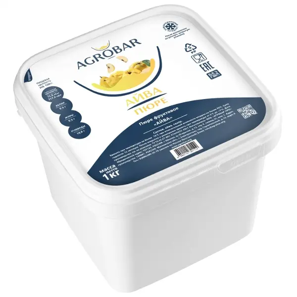 Пюре Айва Агробар 1кг, 6шт/кор