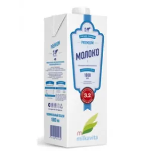 Молоко "Милкавита " ультрапастеризованное 3,2% TBA, 1л/12шт
