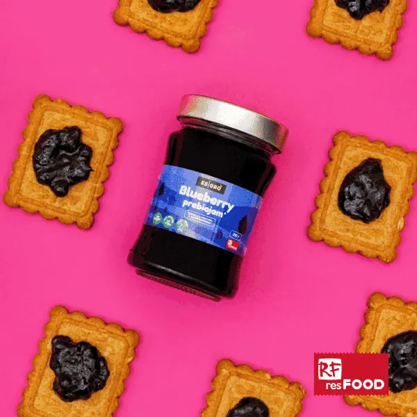 Джем из черники низкокалорийный Esoro Resfood 310гр, 6шт/кор