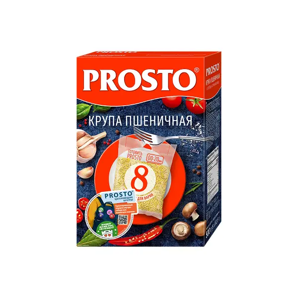 Крупа пшеничная Prosto 500гр, 12шт/кор