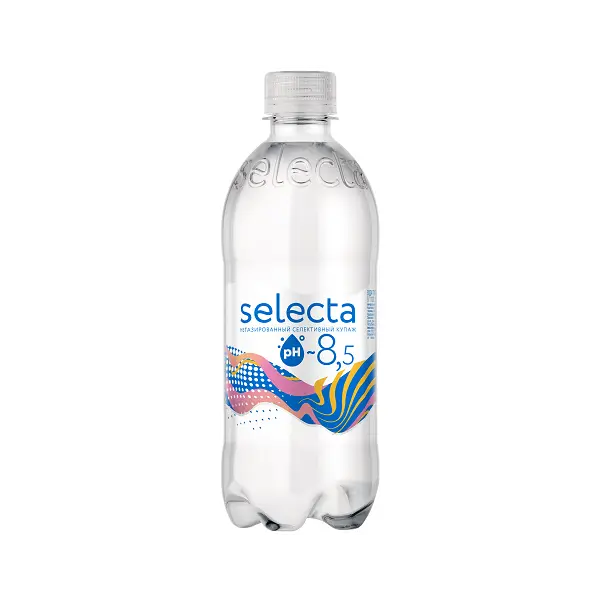 Вода питьевая купажированная негаз. Selecta Архыз 0,5л ПЭТ, 12шт/кор