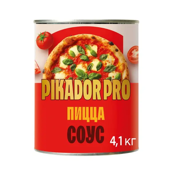 Соус для пиццы томатный Pikador Pro 4,1кг ж/б, 6шт/кор