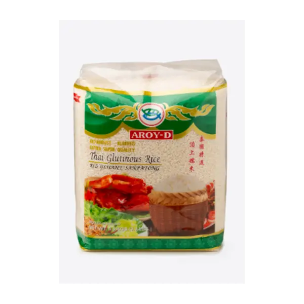 Рис тайский клейкий Aroy-D 4,5кг, 4шт/кор